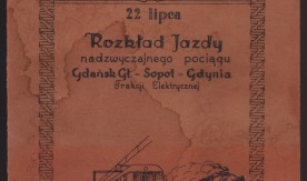 Dokumenty z otwarcia ruchu elektrycznego na linii Gdańsk - Sopot - Gdynia.